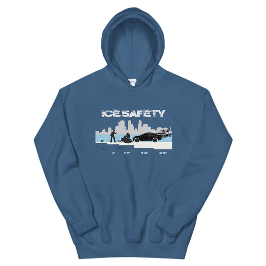 Ice Safety On The Lakes Unisex Hoodie