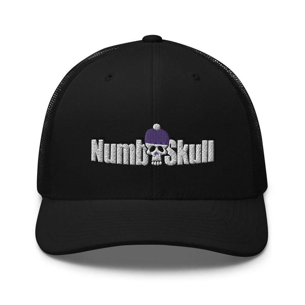 Numb Skull Designs Logo All Black Trucker Hat