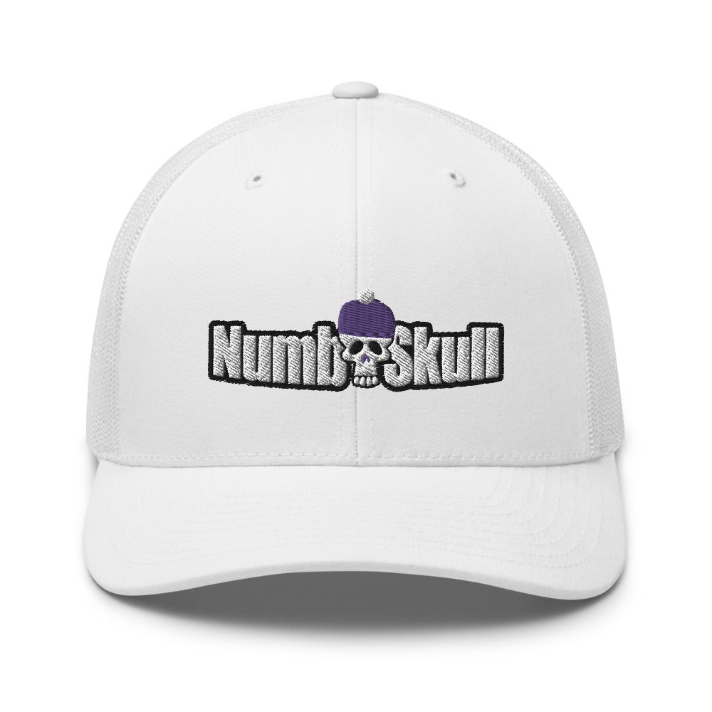 Numb Skull Designs All White Trucker Hat
